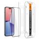 Spigen Glas.tR EZ Fit Tempered Glass 2 Pack - 2 броя стъклени защитни покрития за дисплея на iPhone 15 (черен-прозрачен) 1