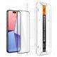 Spigen Glas.tR EZ Fit Tempered Glass 2 Pack - 2 броя стъклени защитни покрития за дисплея на iPhone 15 Pro (черен-прозрачен) 1