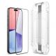 Spigen Glas.tR EZ Fit Full Cover Tempered Glass - стъклено защитно покритие за дисплея на iPhone 15 (черен-прозрачен) 3