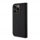 Karl Lagerfeld PU Saffiano Karl and Choupette NFT Book Case - дизайнерски кожен калъф, тип портфейл за iPhone 15 Pro (черен) 3