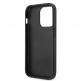 Guess PU 4G Metal Logo Leather Hard Case - дизайнерски кожен кейс за iPhone 15 Pro Max (сив) 5