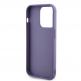 Guess Sequin Script Logo Case - дизайнерски силиконов кейс за iPhone 15 Pro Max (лилав) 4