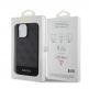 Guess PU 4G Stripe MagSafe Leather Hard Case - дизайнерски кожен кейс с MagSafe за iPhone 15 Pro Max (черен) 2