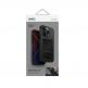 Uniq AirFender ID Flexible Case - удароустойчив силиконов (TPU) калъф с джоб за кредитна карта за iPhone 15 Pro (черен) 3