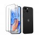 ESR 3D Full Cover Tempered Glass 2 Pack - 2 броя калени стъклени защитни покрития за дисплея на iPhone 15 (черен-прозрачен) 1