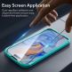 ESR 3D Full Cover Tempered Glass 2 Pack - 2 броя калени стъклени защитни покрития за дисплея на iPhone 15 (черен-прозрачен) 9