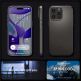 Spigen Thin Fit Case - качествен тънък матиран кейс за iPhone 15 Pro (тъмносив) 15