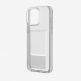 Uniq AirFender ID Flexible Case - удароустойчив силиконов (TPU) калъф с джоб за кредитна карта за iPhone 15 Pro (прозрачен) 4