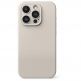 Ringke Liquid Silicone Magnetic Case - силиконов (TPU) калъф с MagSafe за iPhone 15 Pro Max (бежов) 3