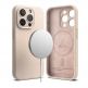 Ringke Liquid Silicone Magnetic Case - силиконов (TPU) калъф с MagSafe за iPhone 15 Pro (розов) 1