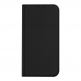 Dux Ducis Skin Pro Case - кожен калъф с поставка и отделение за кр. карти за iPhone 15 (черен) 7