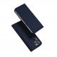 Dux Ducis Skin Pro Case - кожен калъф с поставка и отделение за кр. карти за iPhone 15 Pro (тъмнисин) 1
