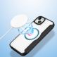 Dux Ducis Skin X Pro Magnetic Wallet Case - удароустойчив хибриден кожен кейс с отделение за карти и MagSafe за iPhone 15 (черен-прозрачен) 7