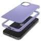Spigen Thin Fit Case - качествен тънък матиран кейс за iPhone 15 (лилав) 2
