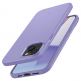 Spigen Thin Fit Case - качествен тънък матиран кейс за iPhone 15 (лилав) 5
