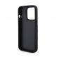 Karl Lagerfeld PU Saffiano Monogram Choupette Card Slot Stand Case - дизайнерски кожен кейс с отделение за карти за iPhone 15 Pro Max (черен) 6