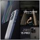 Spigen Ultra Hybrid Case - хибриден кейс с висока степен на защита за iPhone 15 Pro (син-прозрачен) 9