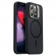 ESR Cloud Kickstand Halolock MagSafe Case - силиконов (TPU) калъф с MagSafe за iPhone 15 Pro Max (черен) 1