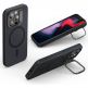 ESR Cloud Kickstand Halolock MagSafe Case - силиконов (TPU) калъф с MagSafe за iPhone 15 Pro Max (черен) 4