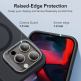 ESR Cloud Kickstand Halolock MagSafe Case - силиконов (TPU) калъф с MagSafe за iPhone 15 Pro Max (черен) 10