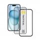 Tactical Impact Armour 5D Glass - калено стъклено защитно покритие за дисплея на iPhone 15 (прозрачен-черен) 1