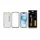 Tactical Impact Armour 5D Glass - калено стъклено защитно покритие за дисплея на iPhone 15 (прозрачен-черен) 3