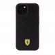 Ferrari PU Leather Bottom Carbon MagSafe Case - дизайнерски кожен кейс с MagSafe за iPhone 15 (черен) 2