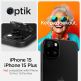 Spigen Optik Lens Protector - комплект 2 броя предпазни стъклени протектора за камерата на iPhone 15, iPhone 15 Plus, iPhone 14, iPhone 14 Plus (черен) 11