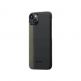 Pitaka MagEZ 4 600D Fusion Weaving Aramid Fiber MagSafe Case - кевларен кейс с MagSafe за iPhone 15 (черен-зелен)  1