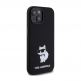 Karl Lagerfeld Liquid Silicone Choupette NFT Case - дизайнерски силиконов кейс за iPhone 15 (черен) 3