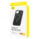 Baseus Fauxther Leather Magnetic Case - кожен кейс с MagSafe за iPhone 15 (черен) 2