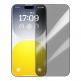 Baseus Sapphire Privacy Tempered Glass Film (0.30mm) - калено стъклено защитно покритие с определен ъгъл на виждане за дисплея на iPhone 15 (черен-прозрачен) 1