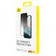 Baseus Diamond Privacy Tempered Glass Film (0.30mm) - калено стъклено защитно покритие с определен ъгъл на виждане за дисплея на iPhone 15 (черен-прозрачен) 1