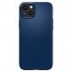 Spigen Thin Fit Case - качествен тънък матиран кейс за iPhone 15 (тъмносин) 1