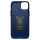 Spigen Thin Fit Case - качествен тънък матиран кейс за iPhone 15 (тъмносин) 2
