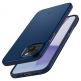 Spigen Thin Fit Case - качествен тънък матиран кейс за iPhone 15 (тъмносин) 6