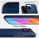 Spigen Thin Fit Case - качествен тънък матиран кейс за iPhone 15 (тъмносин) 12
