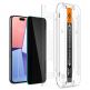 Spigen Glas.Tr Ez Fit Privacy Tempered Glass 2 Pack - 2 броя стъклени защитни покрития с определен ъгъл на виждане за дисплея за iPhone 15 1
