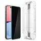 Spigen Glas.Tr Ez Fit Privacy Tempered Glass 2 Pack - 2 броя стъклени защитни покрития с определен ъгъл на виждане за дисплея за iPhone 15 3