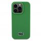 Lacoste Iconic Petit Pique Logo MagSafe Case - дизайнерски кожен кейс с MagSafe за iPhone 15 Pro Max (зелен) 1