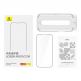 Baseus Glare Repelling Tempered Glass Film (0.30mm) - матирано калено стъклено защитно покритие за дисплея на iPhone 15 Pro Max (черен-прозрачен) 2