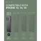 Mujjo Full Cover Tempered Glass 2 Pack - 2 броя стъклени защитни покрития за дисплея на iPhone 15 (черен-прозрачен) 4