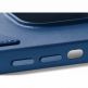 Mujjo Full Leather Wallet Case - премиум кожен (естествена кожа) кейс за iPhone 15, iPhone 14, iPhone 13 (син) 3