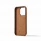 Mujjo Full Leather MagSafe Wallet Case - премиум кожен (естествена кожа) кейс с MagSafe за iPhone 15 Pro (кафяв) 1