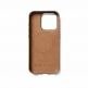 Mujjo Full Leather MagSafe Wallet Case - премиум кожен (естествена кожа) кейс с MagSafe за iPhone 15 Pro (кафяв) 5