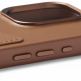 Mujjo Full Leather MagSafe Wallet Case - премиум кожен (естествена кожа) кейс с MagSafe за iPhone 15 Pro (кафяв) 7