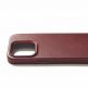 Mujjo Full Leather MagSafe Case - премиум кожен (естествена кожа) кейс с MagSafe за iPhone 15 Pro (червен) 1