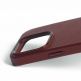 Mujjo Full Leather MagSafe Case - премиум кожен (естествена кожа) кейс с MagSafe за iPhone 15 Pro (червен) 6