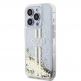 Guess Liquid Glitter Gold Stripe Case - дизайнерски кейс с висока защита за iPhone 15 Pro Max (прозрачен) 1