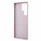 Guess PU 4G Metal Logo Leather Hard Case - дизайнерски кожен кейс за Samsung Galaxy S24 Ultra (розов) 5